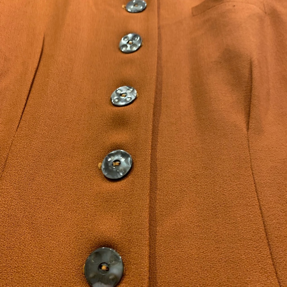VINTAGE ORANGE FITTED JACKET - Picture 6 of 6